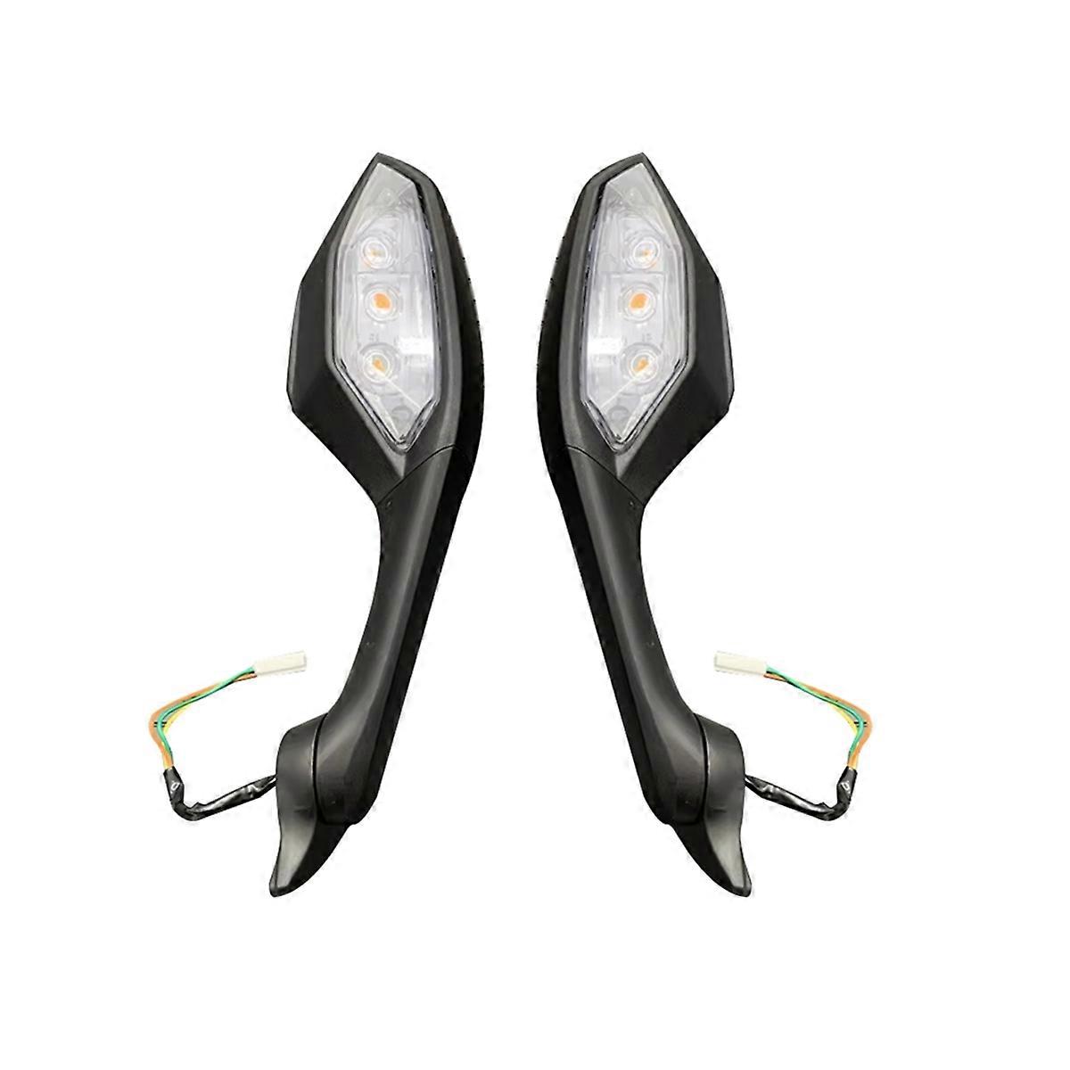 Foldable LED Turn Signals Rear View Mirrors for YZF R6 YZF-R6 2017-2021 YZF R1 YZFR1 2015-2021 Moto
