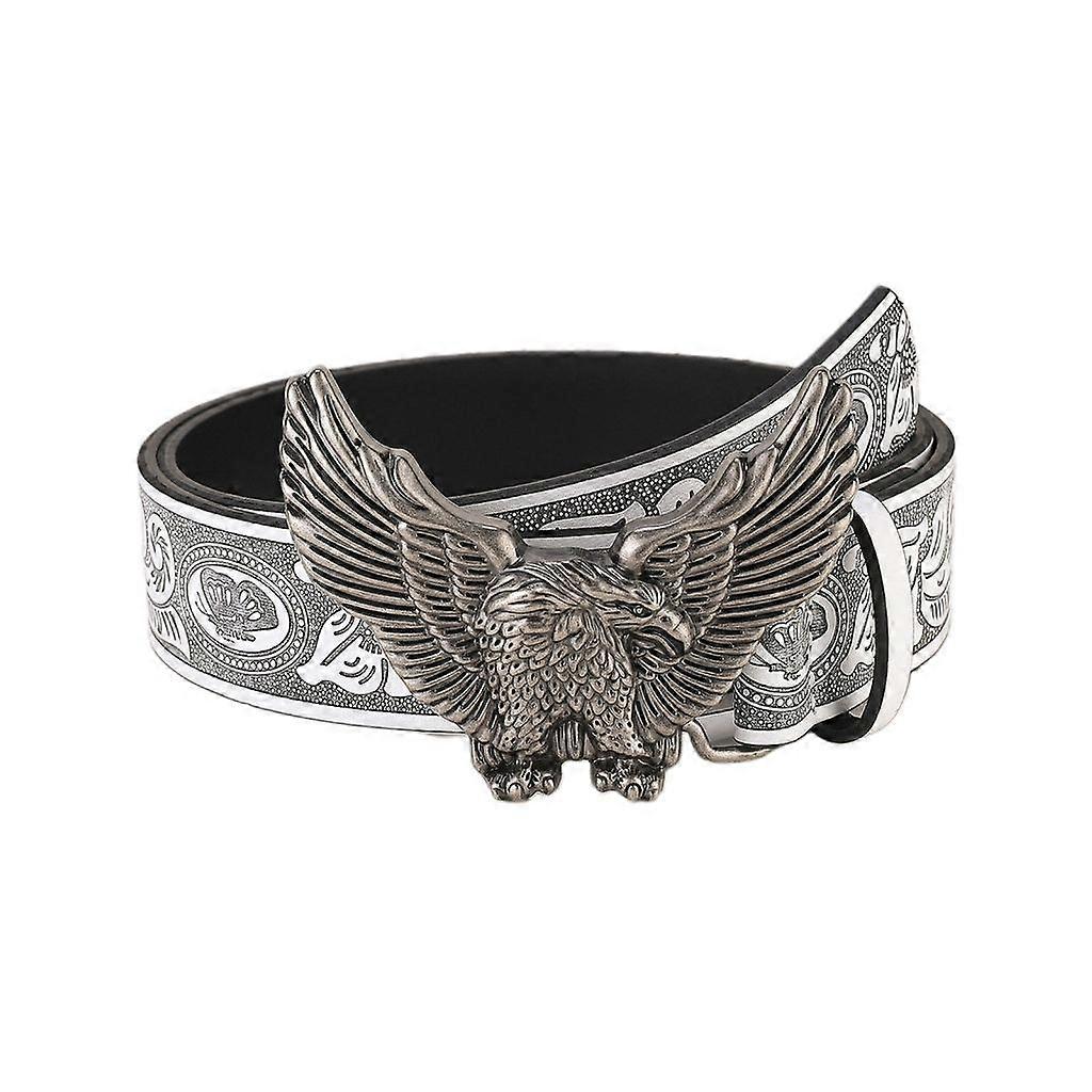 Unique Teens Eagle Soaring Buckle Belt Eye-catching Adjustable Waist Straps