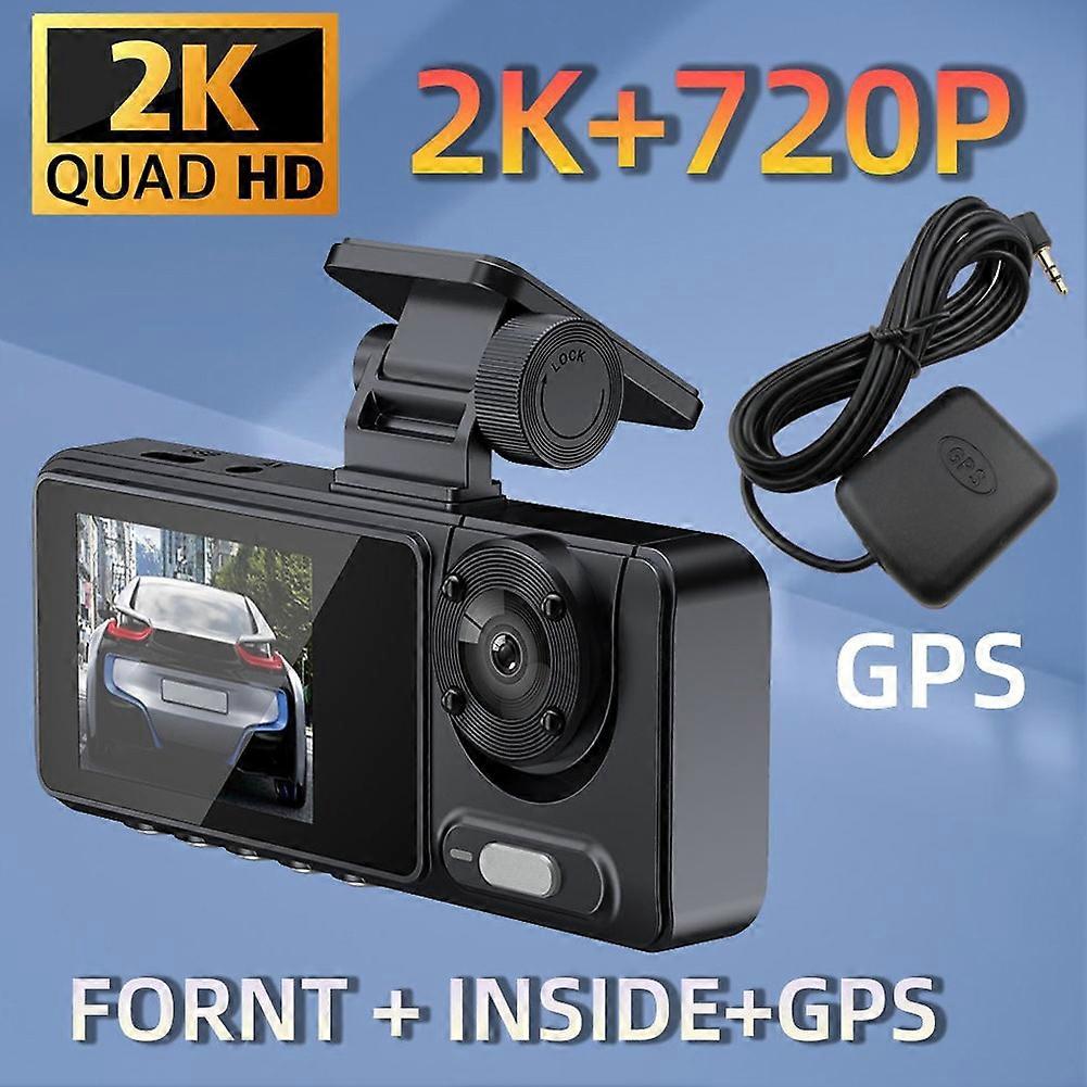 2 Cameras Dash Cam Multi-Language Clear Car Video Recording Camcorder Wide Angle Car Camera Recorder