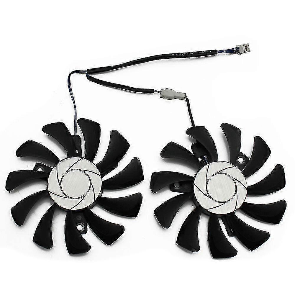 75mm 2pin Gtx1050ti Gpu Cooler Double Fan Pour Geforce Gtx 1050ti Gtx-1050-ti-4GT-oc Carte graphique Cool f26
