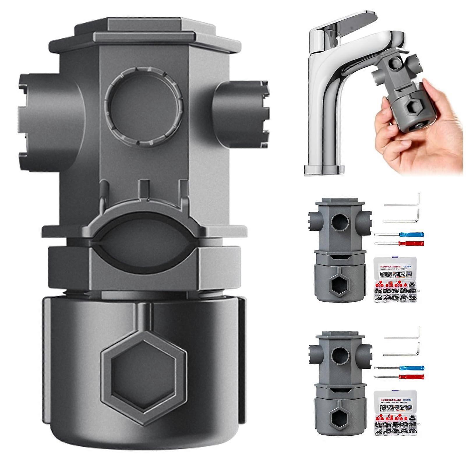 16-in-1 Faucet Aerator Wrench Tool Faucet Repair Kit Universal Nylon Multi-Tool for Kitchen/Bathroom Valve Core Removal & Installation Kit