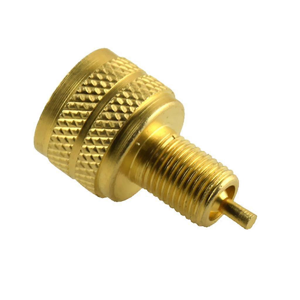 External Large Bore Valve to Standard Bore Adapter Connector Brass