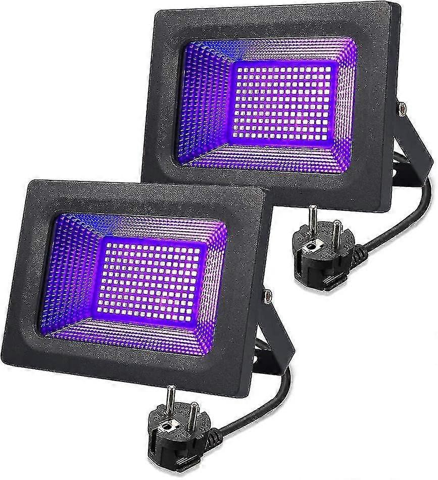 [2 Stk.] LED-Schwarzlicht-Scheinwerfer, Lunsy-UV-Flutlicht 30 W Schwarzlampen-Partylicht, IP66 wasserdicht