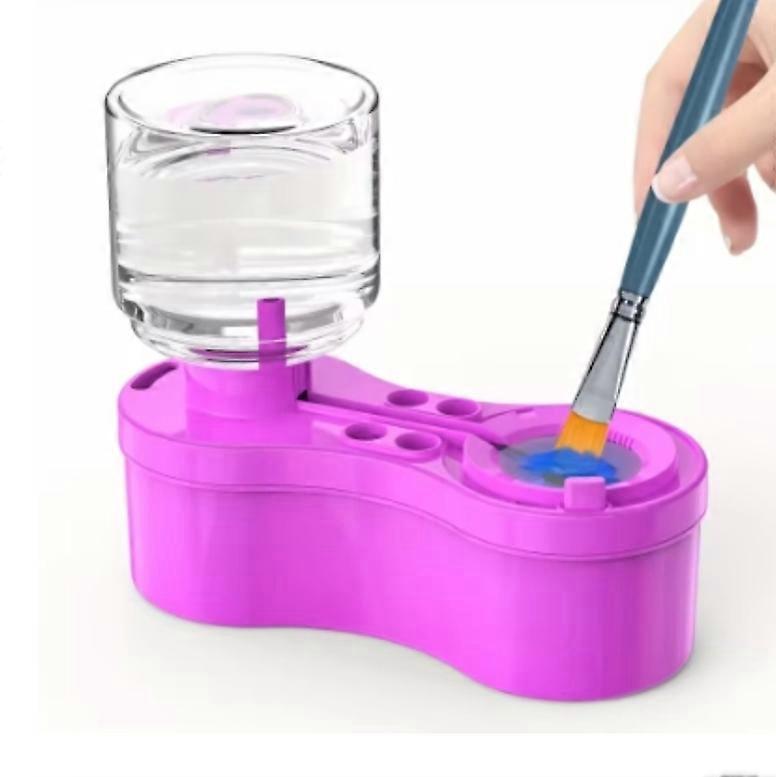 Multi-Purpose Paint Brush Cleaner Tool with 4-Hole Brush Holder