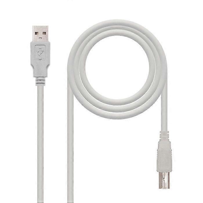 USB 2.0 do drukarki typu A-M-B-M kolor beżowy 1,8 metra
