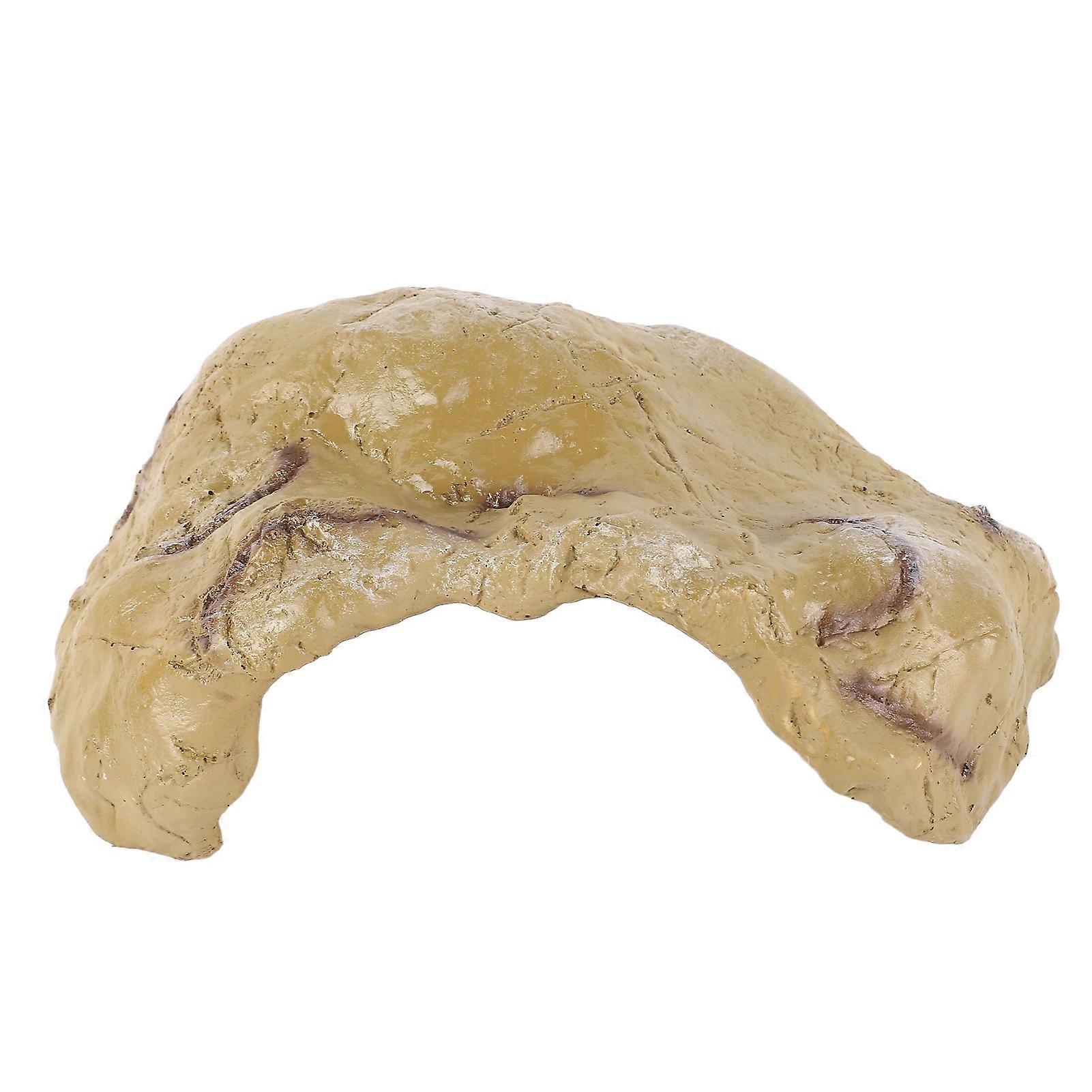 Reptile Habitat With Simulation Stone Texture, Terrarium Decoration Ideal For Hiding And Basking, Eco-Friendly Lightweight Resin That Enhances