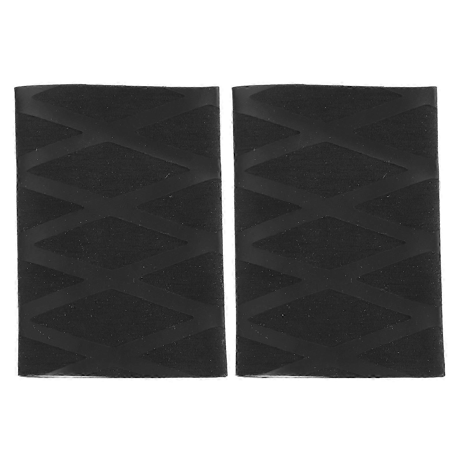 2PCS Tennis Racket Grip Tape Heat Shrinkable Polyolefin Racket Overgrip for Horizontal Racket Sports Black Item No.1-405-8