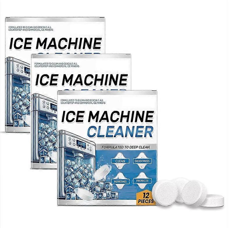 12/24/36 Tablets Ice Machine Cleaner Maker Descaler- 24 Pack Ice Maker Cleaner Tablets for Fridge
