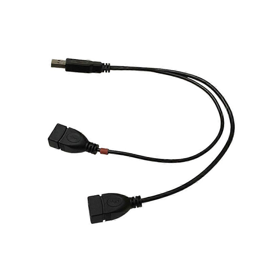 Power Data Y Extension Cable USB2.0 Male to Double USB Female Power Cable