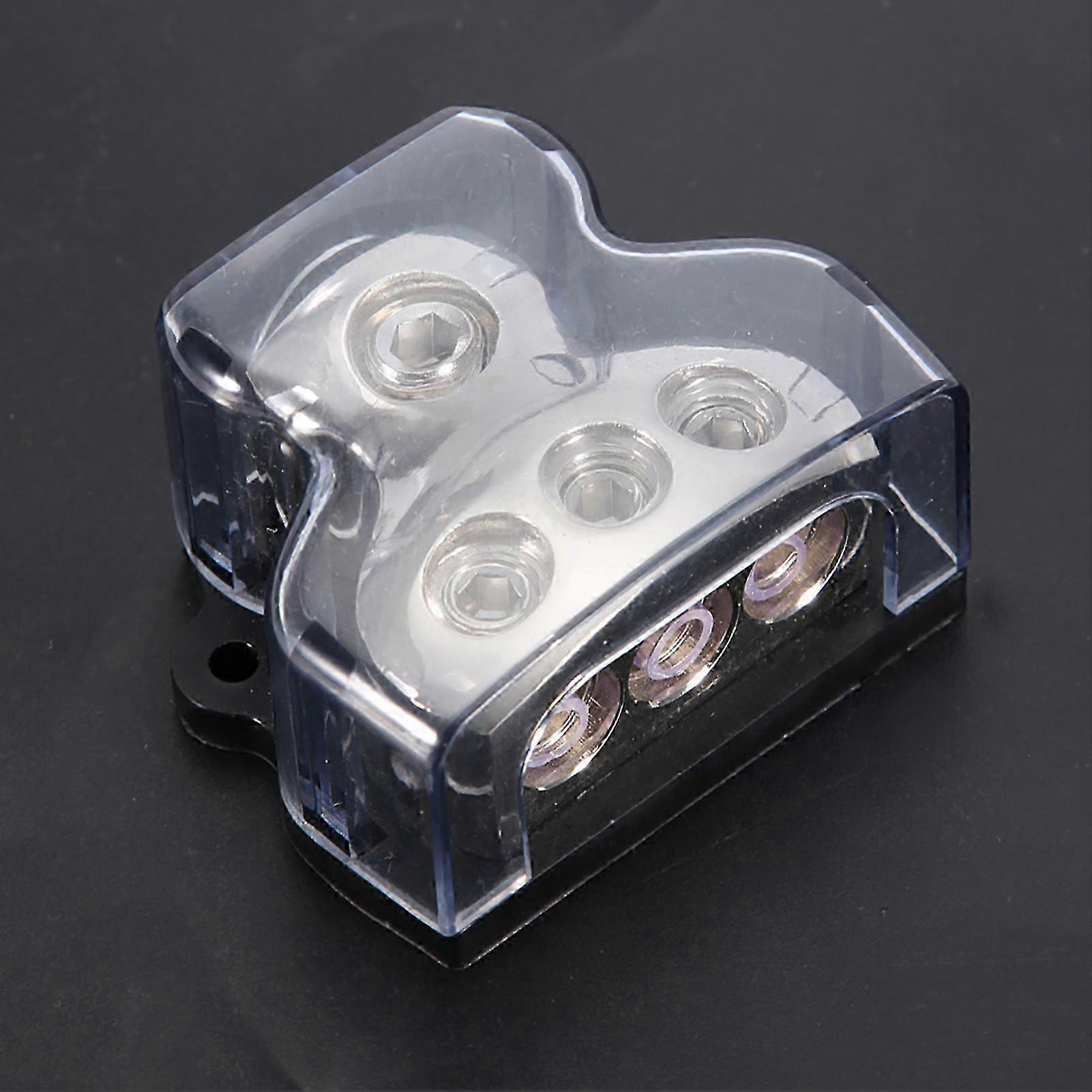 1*0GA In 3*4GA Out Car Audio T Type Power Supply Distribution Block Splitter