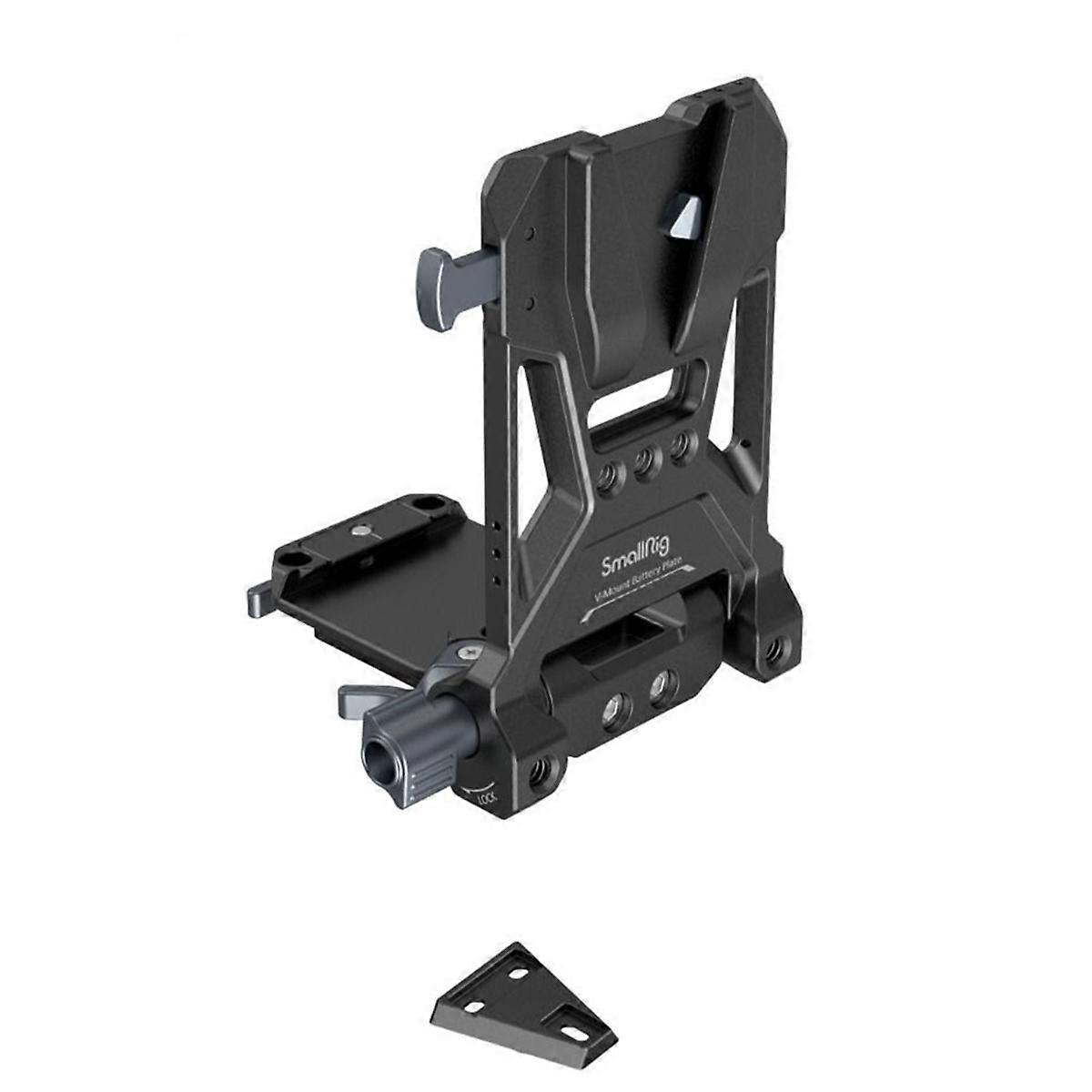 V-Mount Battery Plate for Arca-, Quick Install on Cage/Baseplate, Adjustable for V-Mount Batteries