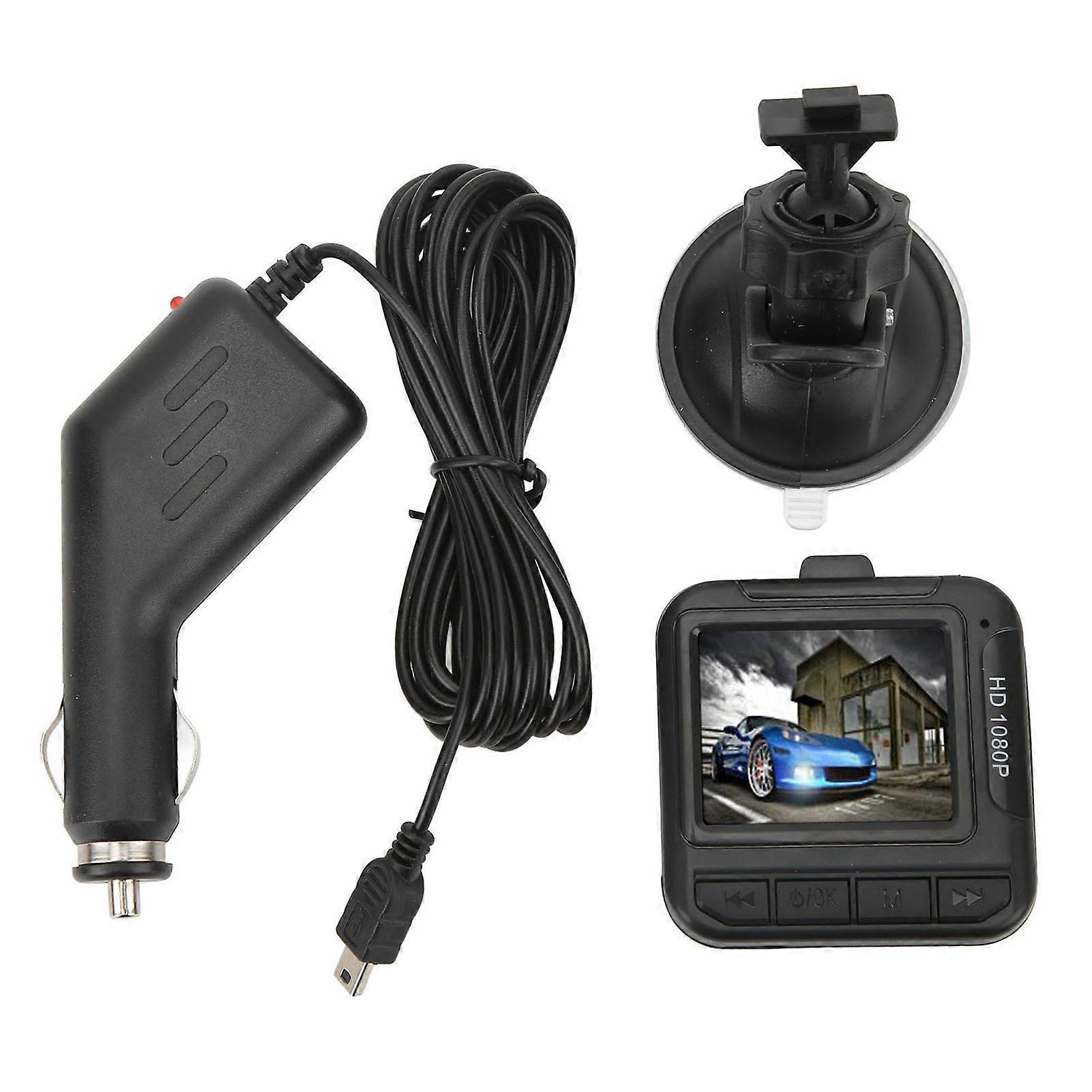 1080P Motion Detection Dash Cam with 1.6" Display, Loop Recording, and Durable Design
