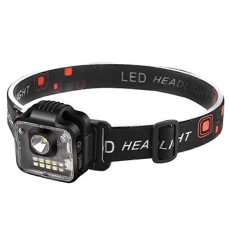 Multi-Function Motion Activated Headlamp, Type-C Charging, Waterproof Headlight for Camping Hiking Fishing Hunting Cycling Running Biking and Climbing