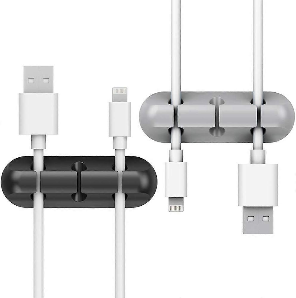 Cable organizer-DC03 black + DC03 gray, 2pcs in total