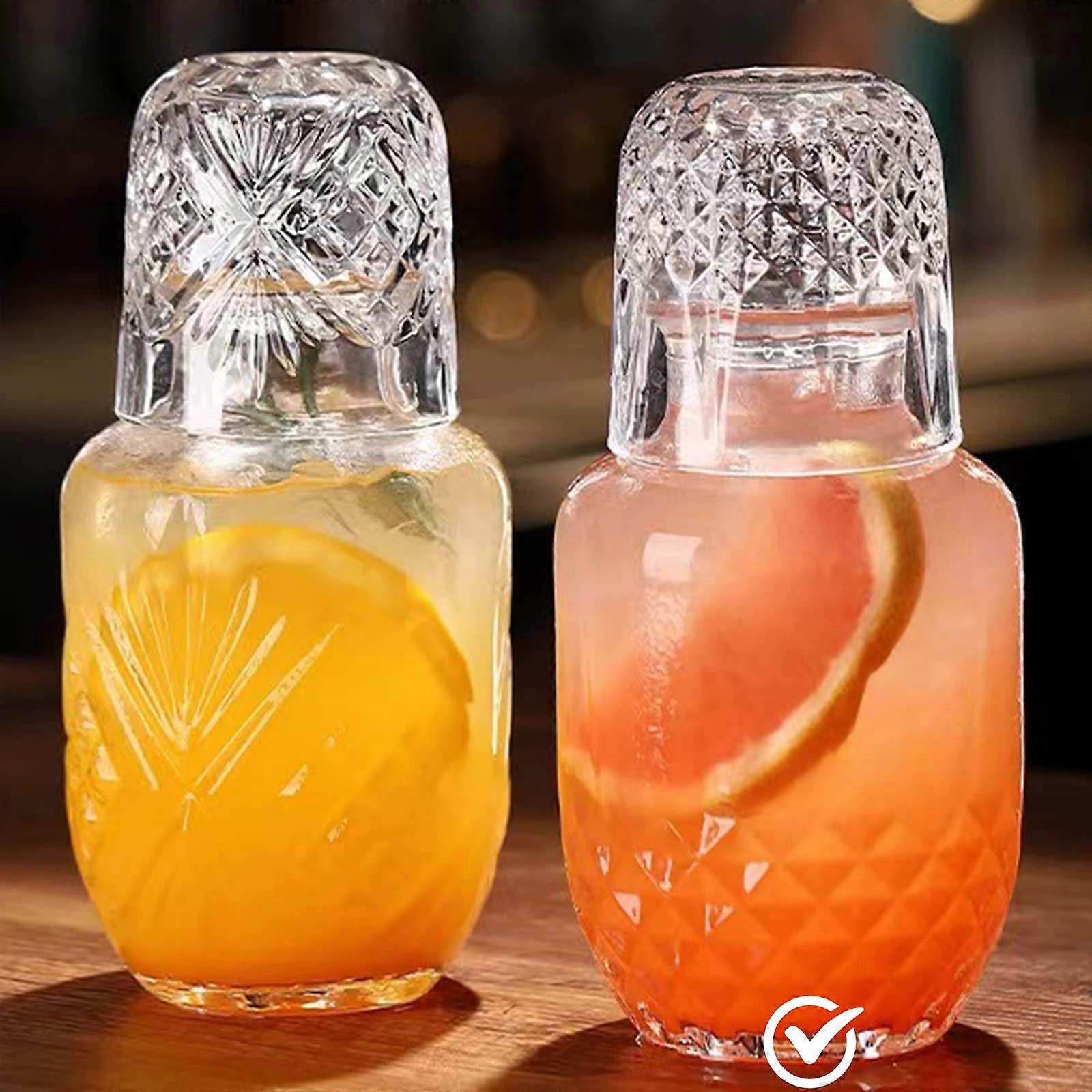 water jug and cup set, 17 oz glass jug and 5 oz cups