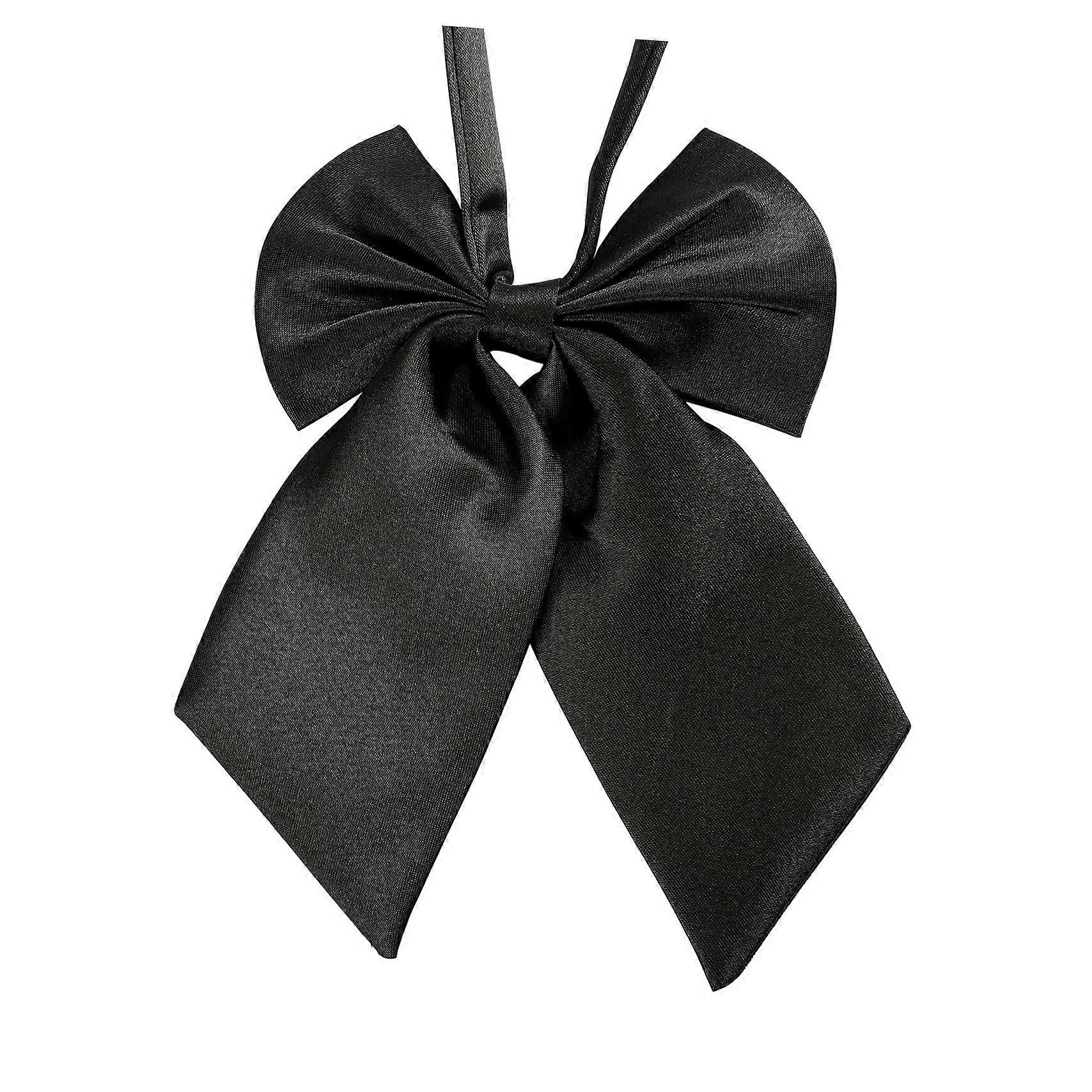 Ladies Adjustable Pre tied Bowtie - Solid Color Bow Ties for Women