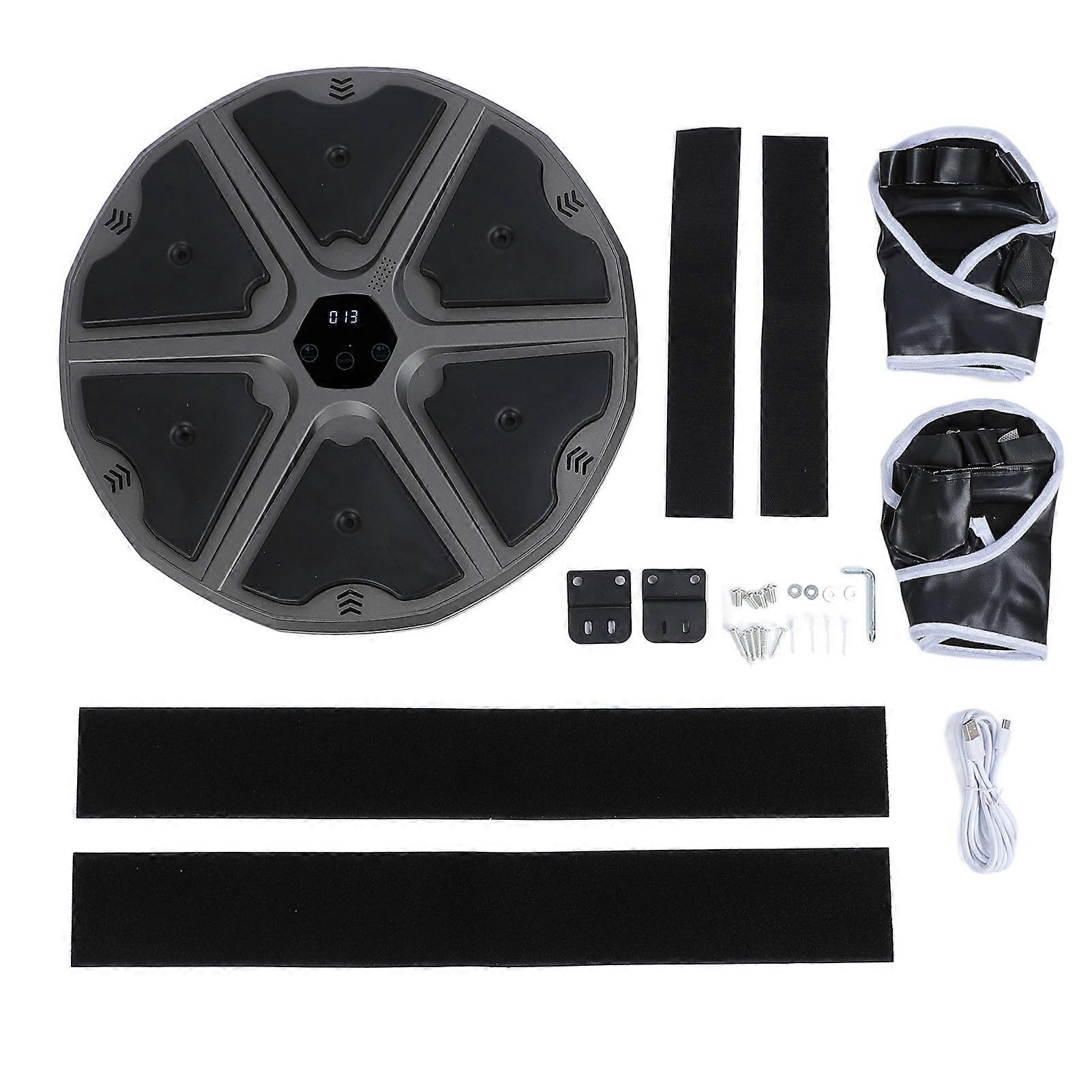 Smart Music Punching Target Interactive Focus Agility Training Punching Wall Target with Gloves