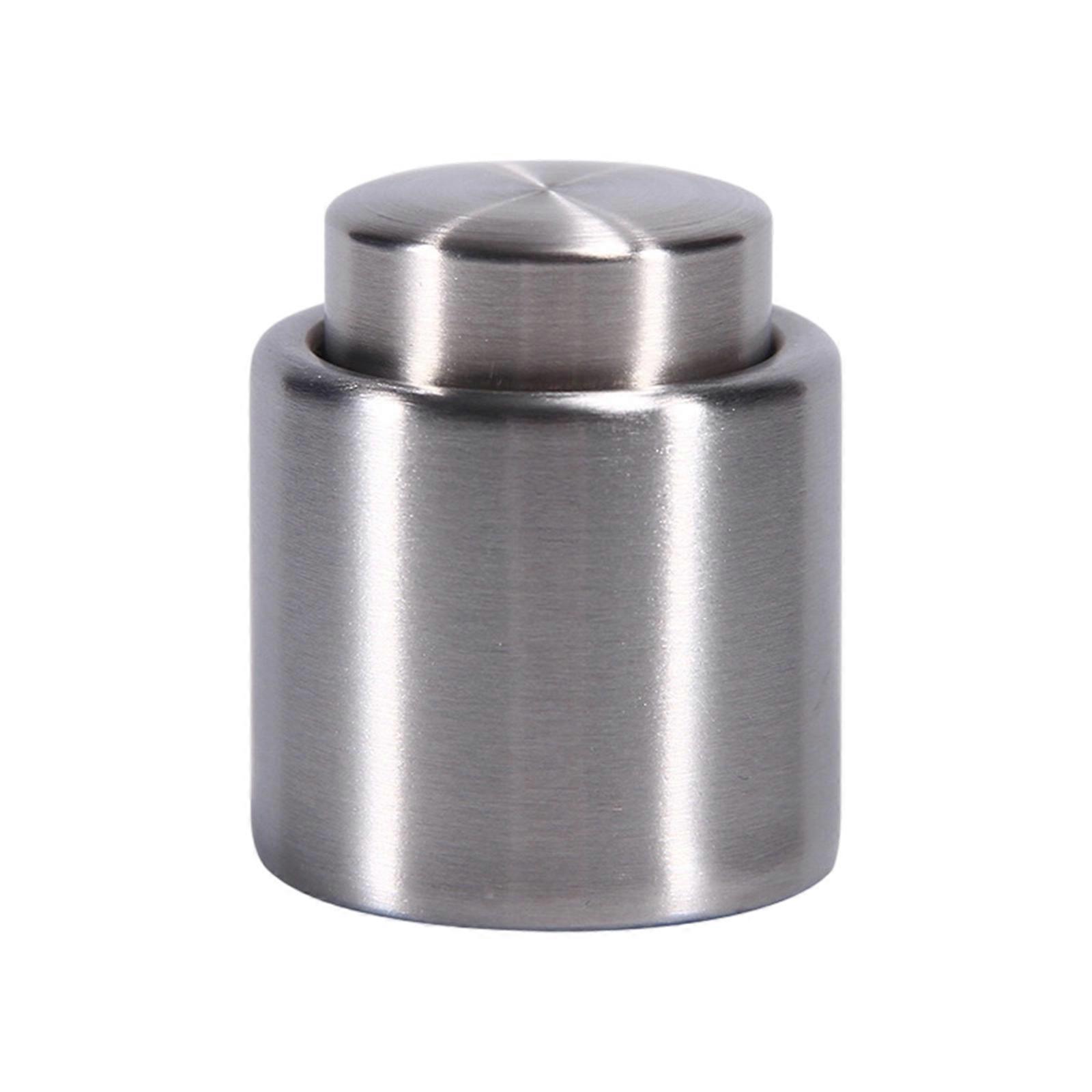 Stainless Steel Beverage Sealer Practical Bottles Stopper Red Wine Cork Convenient Easy To Use Leak-Proof Sealing Lid S