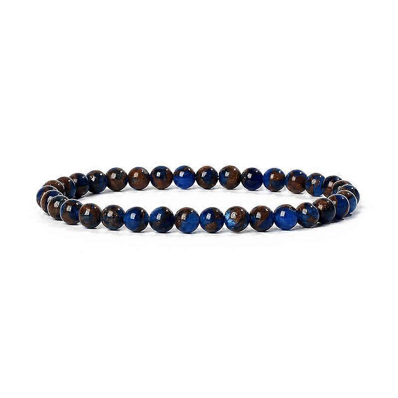 6mm Blue Lapis Lazuli Agate Bracelets for Women Energy Natural Stone Quartz Beads Bracelet Men Women Reiki Opal Jewelry Pulseras