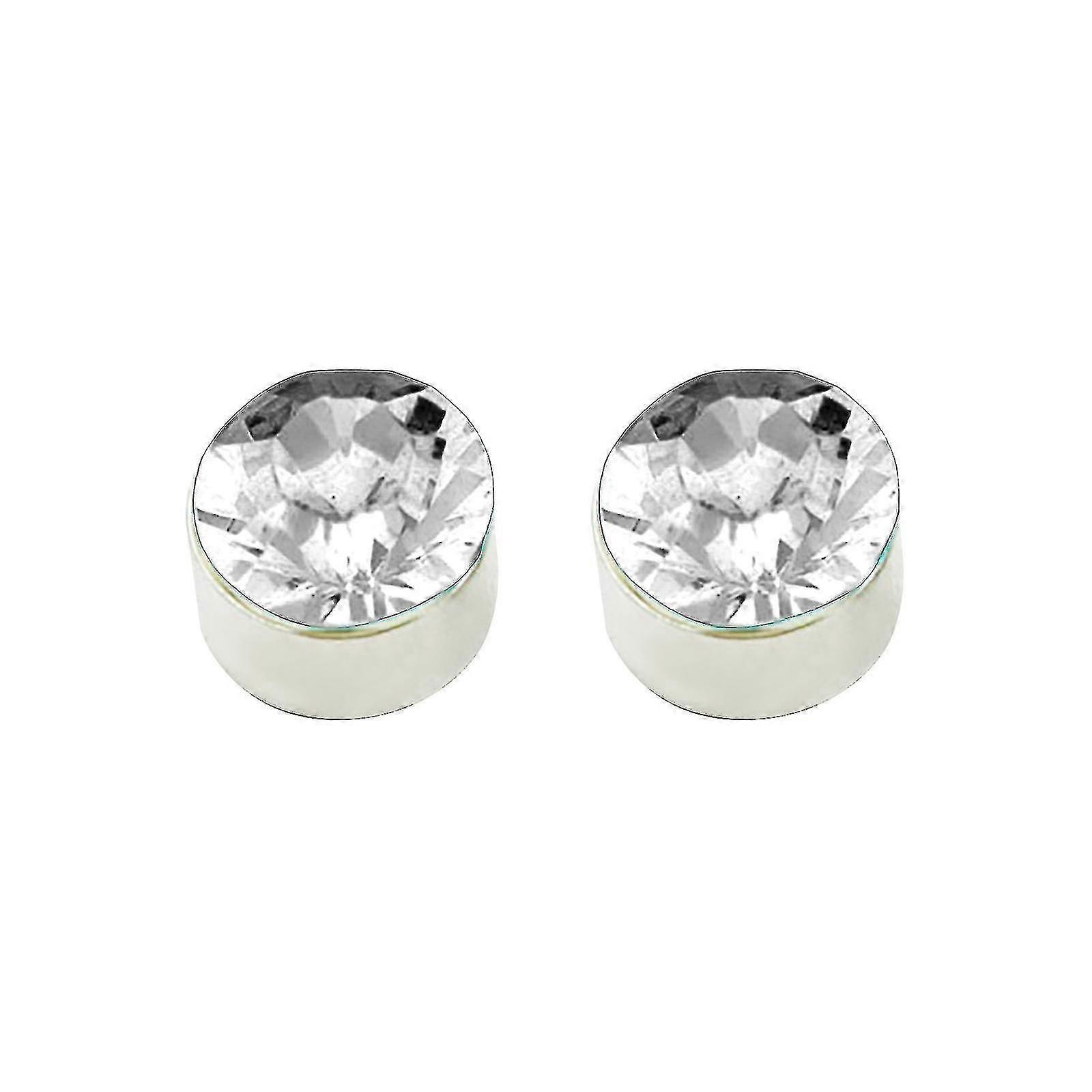 ジルコン水ドリルマグネット耳スタッドフラッシュドリル穴のイヤリングなし