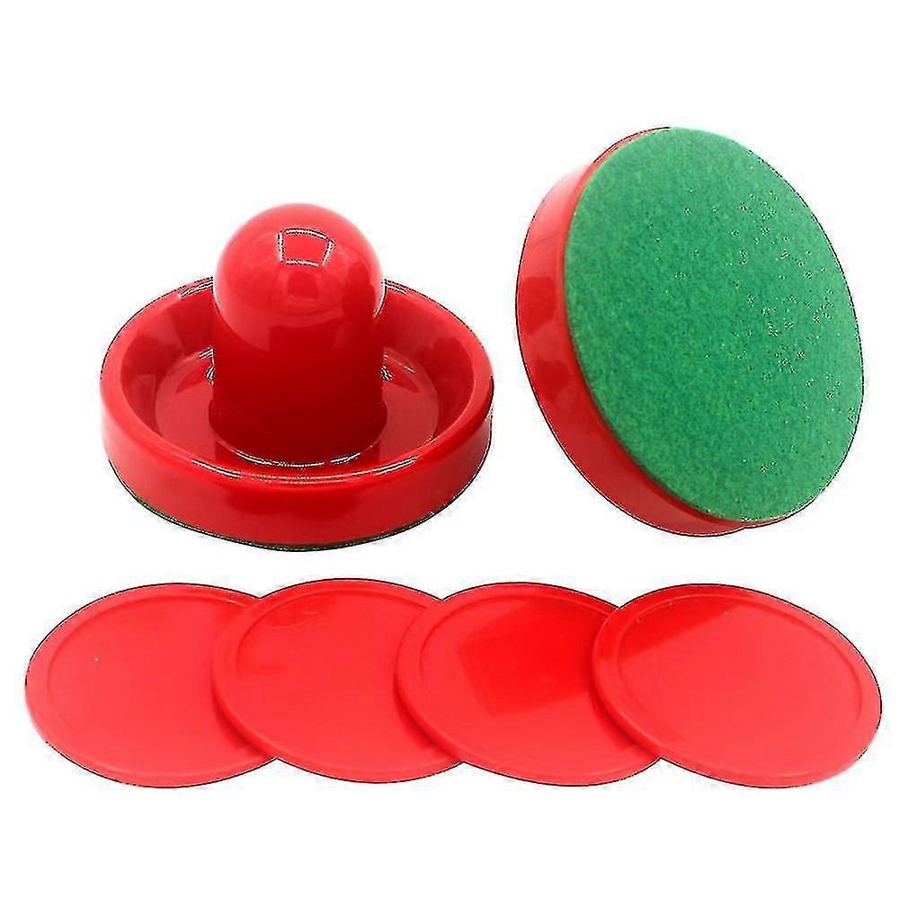 8pcs Air Hockey Game Kit With 2*60mm Pushers 4*51mm Pucks 2 Pads Table