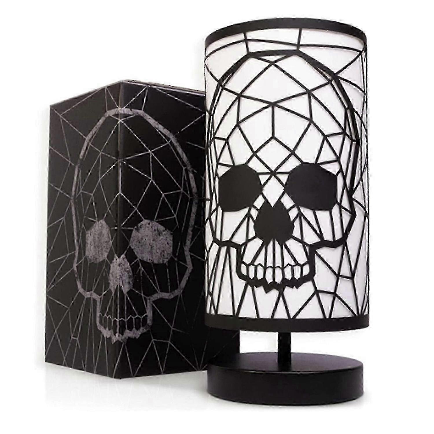 100% Black Skull Lamp Gothic Light