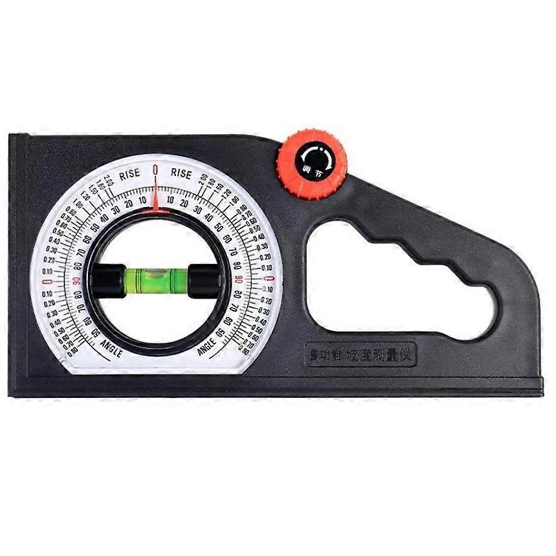 Emboadlie Portable Mechanical Inclinometer, Scale Rotary Pitch Finder with Level