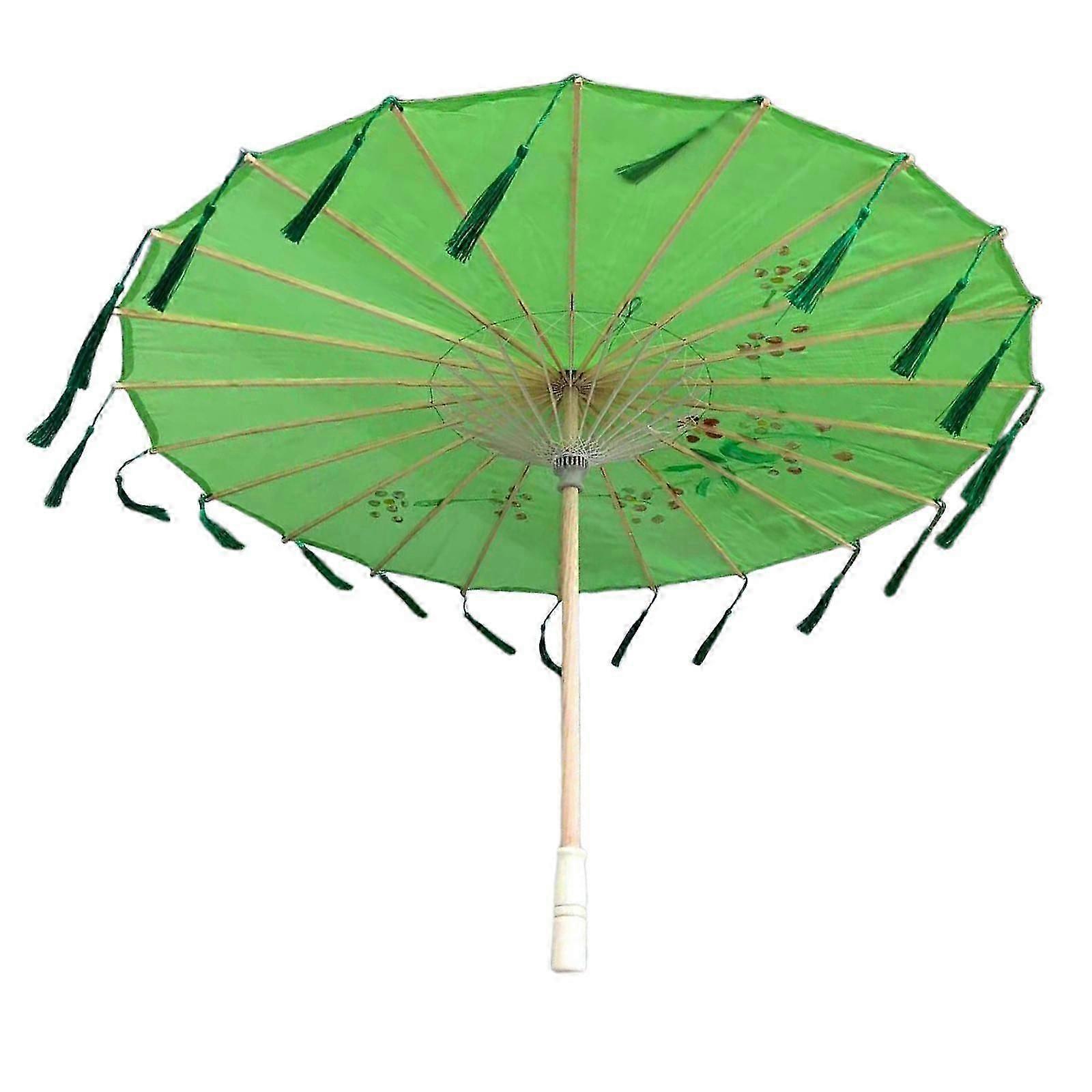 Ancient silk umbrella Foldable Rainproof Durable Red