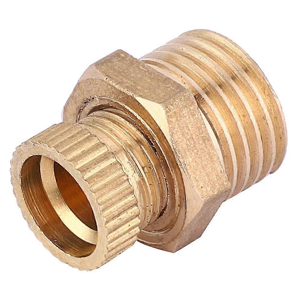 5stk vandafløbsventil rund messing udskiftningssæt luftkompressor tilbehør g1/4