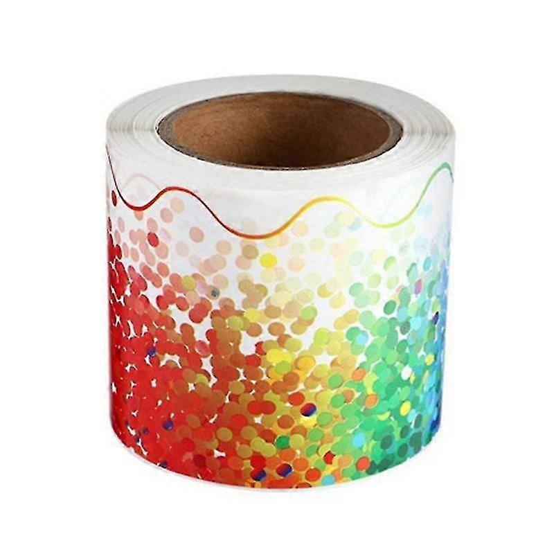 1 卷公告板边框贴纸公告边框贴纸边框装饰教室黑板装饰 36 英尺