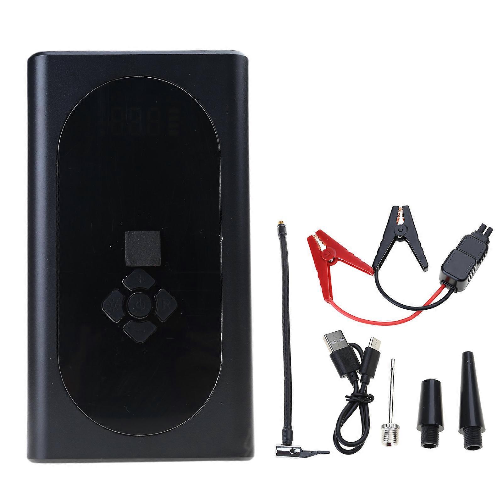 Portable Car Jump Starter Booster Digital Tire Inflator 29600mAh Power Bank with Air Compressor for Car Starting Device