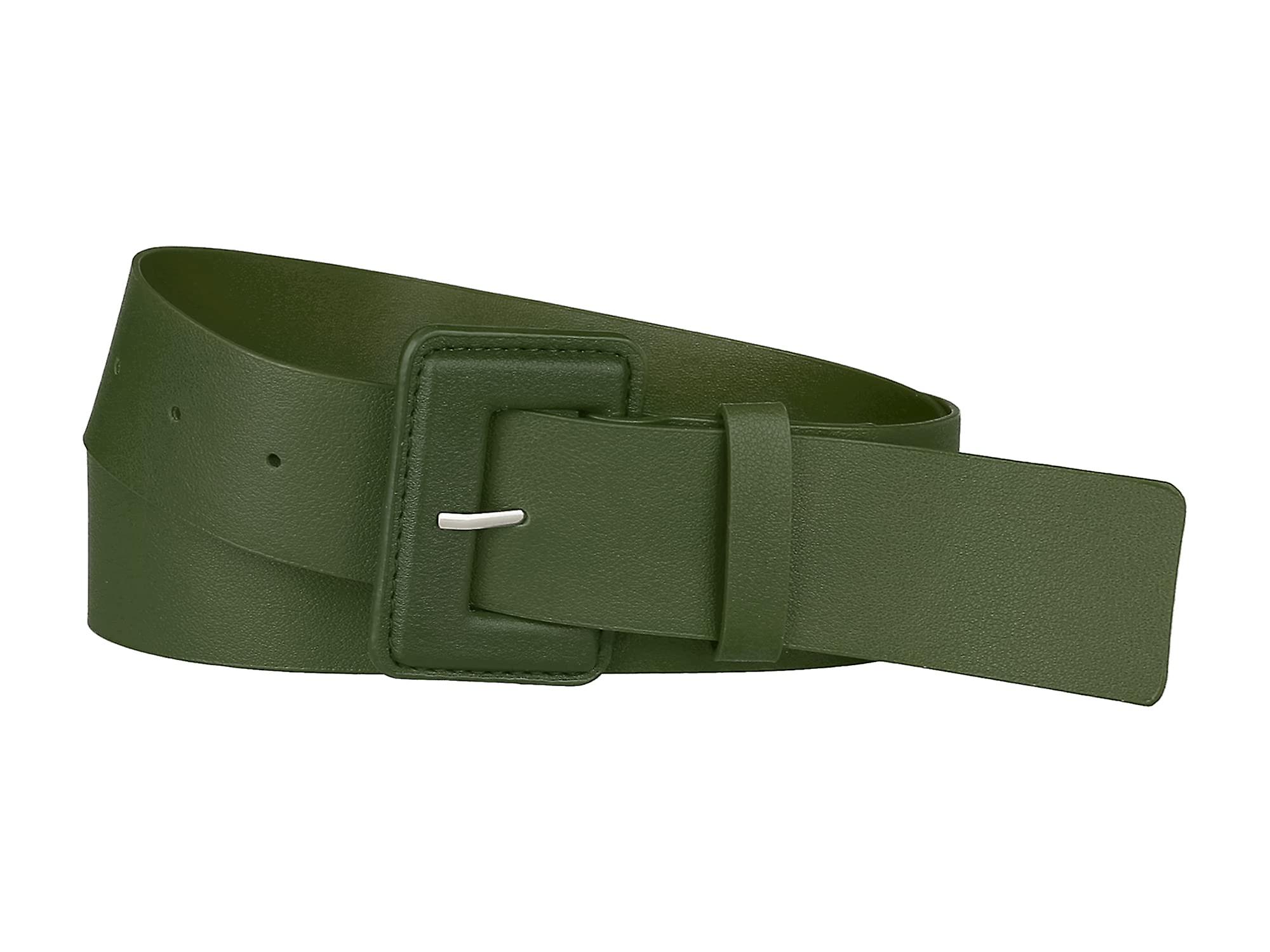 Ceintures de taille pour dames pour ceintures de robe Rectangle réglable Boucle-vert