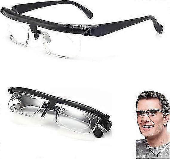 2025 Adjustable Eye Glasses Dial Vision Variable Focus Eyewear Distance Reading_CP