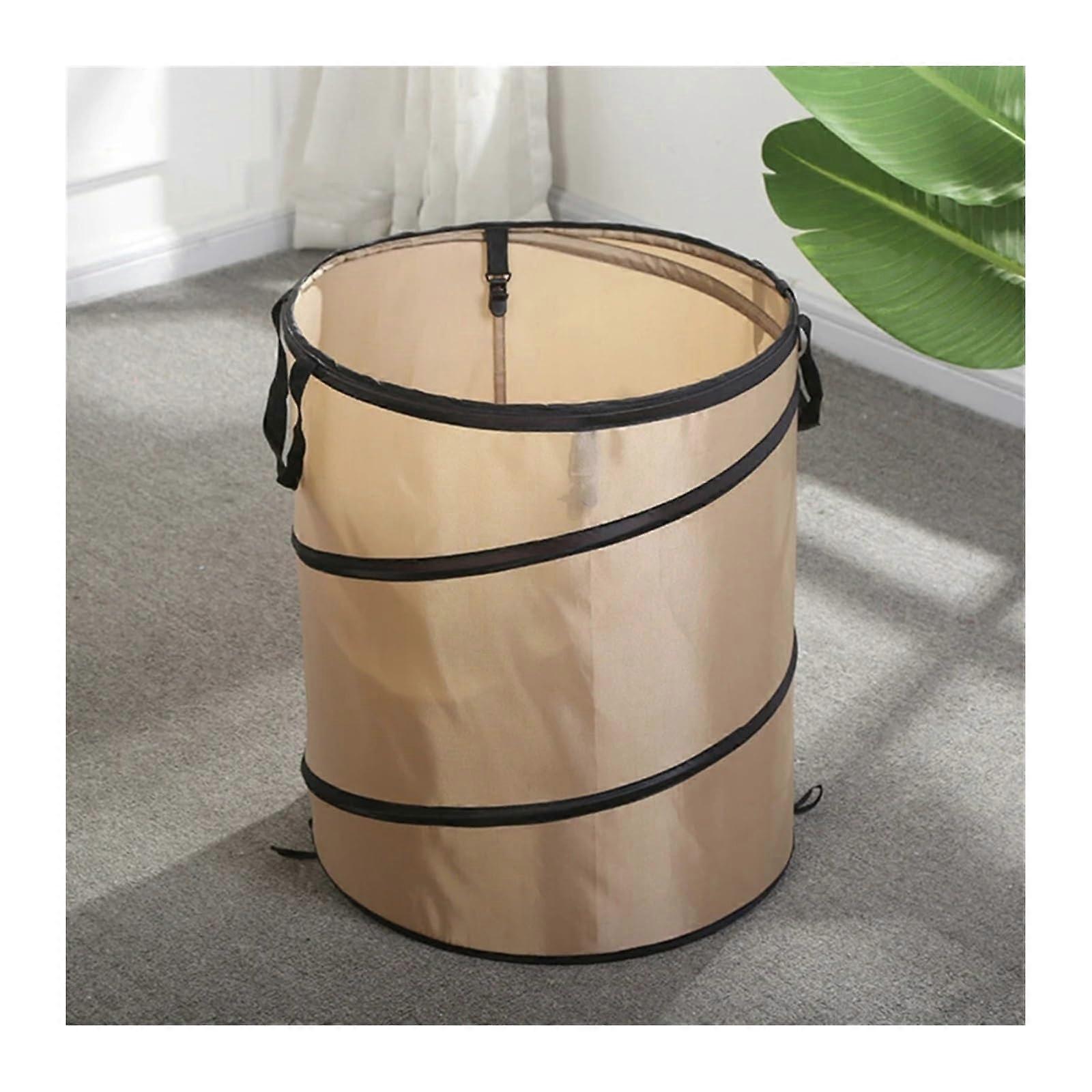 Garden waste bag, portable, foldable, for garden, trash leaves, can (Small Coffee Color) Ref: 7599