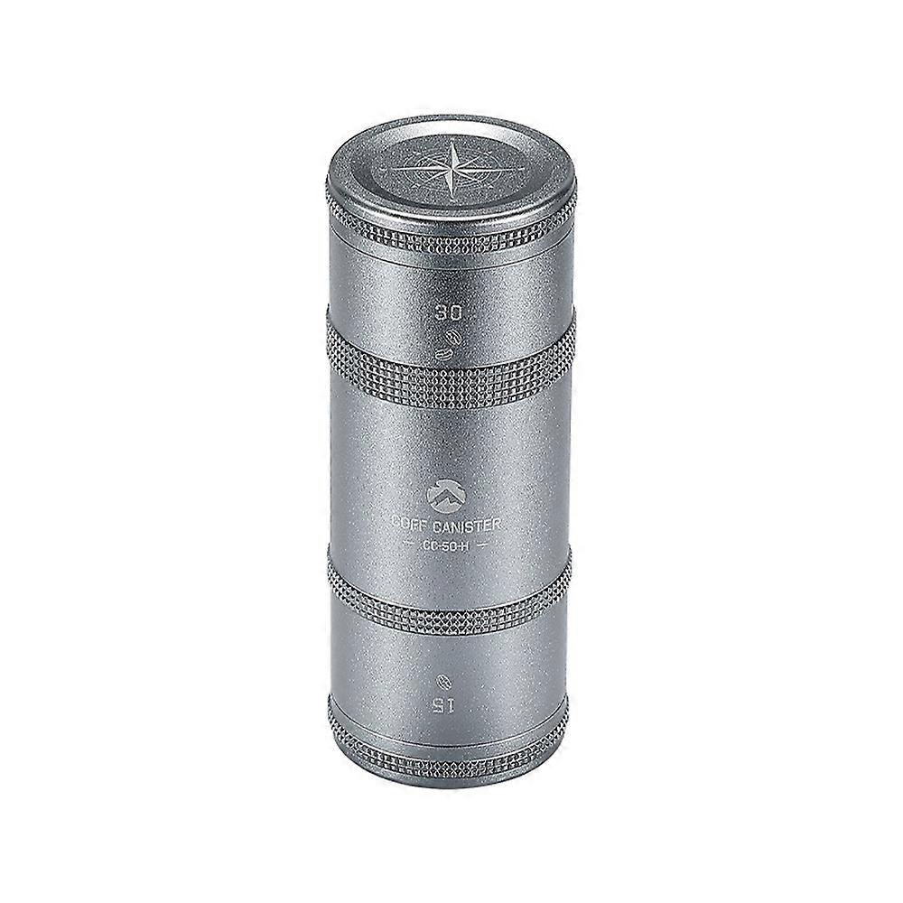 يمكن للقهوة في الهواء الطلق التخييم سبائك الألومنيوم حبوب البن أوراق الشاي زجاجة تخزين مختومة جرة تخزين الطبقات للقهوة والشاي