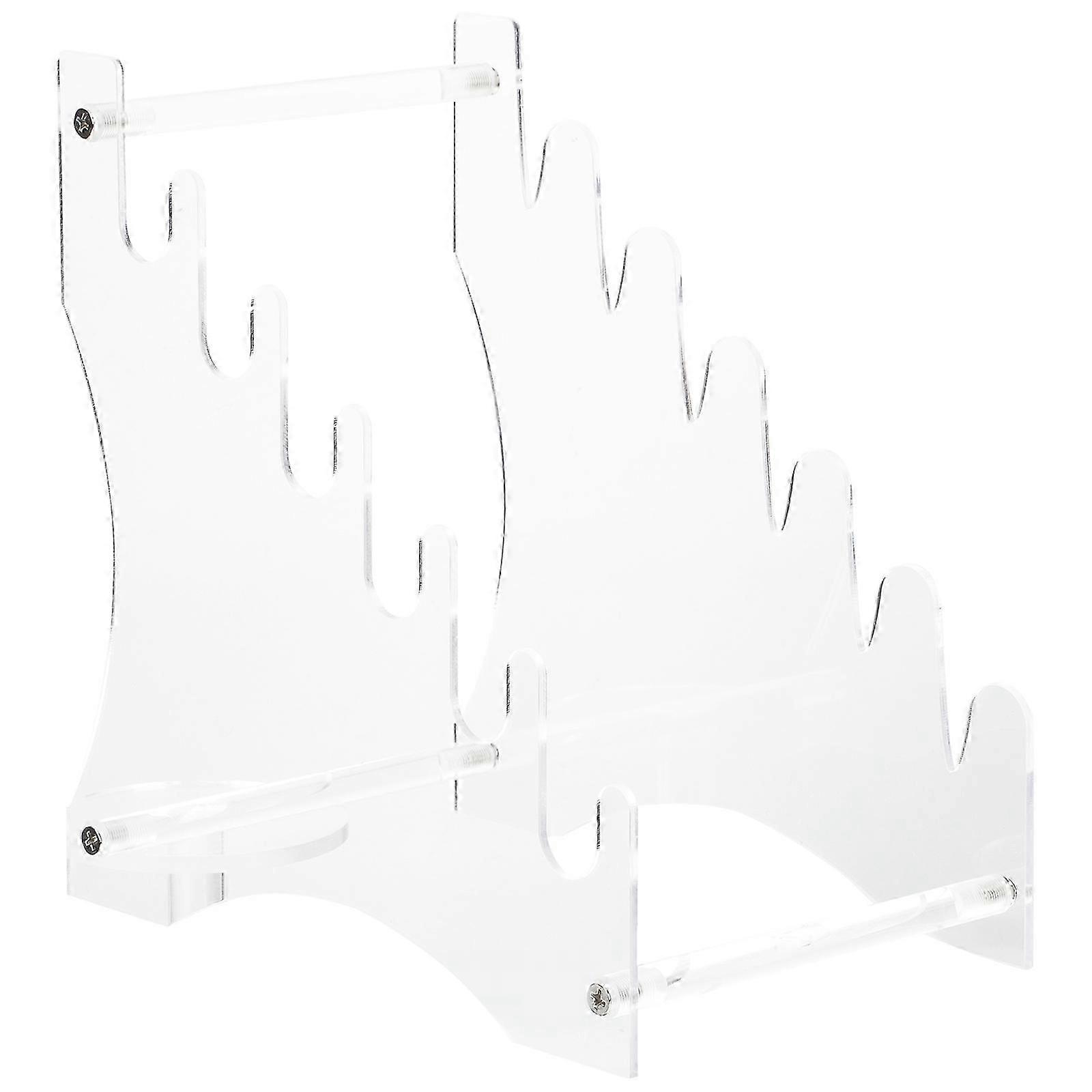 Transparent Acrylic Fruit Cutter Storage Rack 22X21.3CM Kitchen Holder