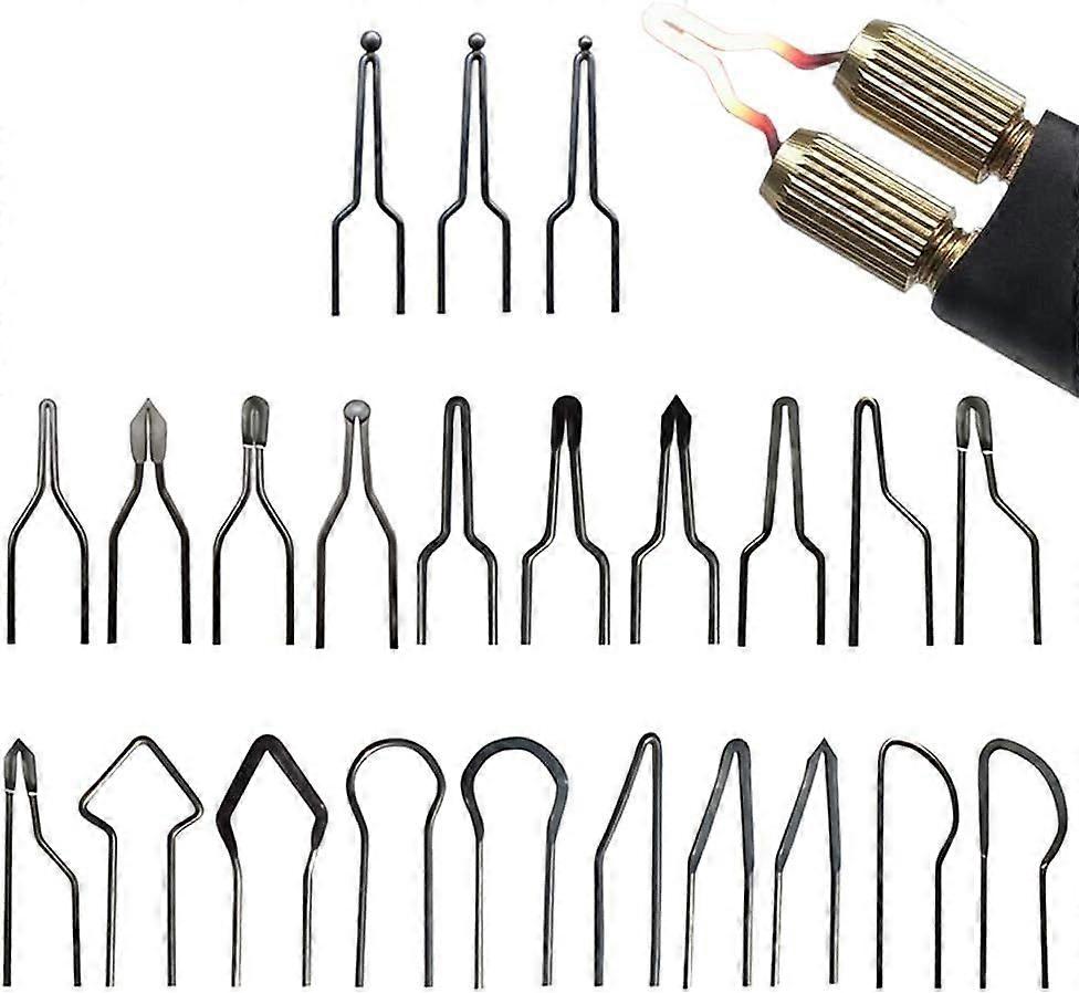23 Pieces Pyrography Tips Pyrography Wire Tips Professional Adjustable Pyrography Tips Kit Mini High Impedance No Bend Heating Wire for 30-50W Pyrogra