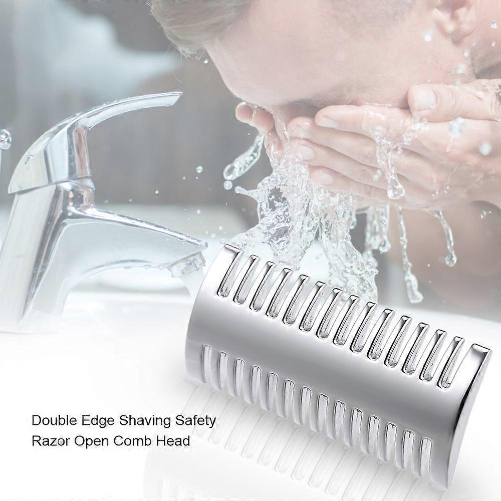 Double Edge Shaving Safety Razor Open Comb Head Male Safety Razor Head Shaving Tool Barber Home Use