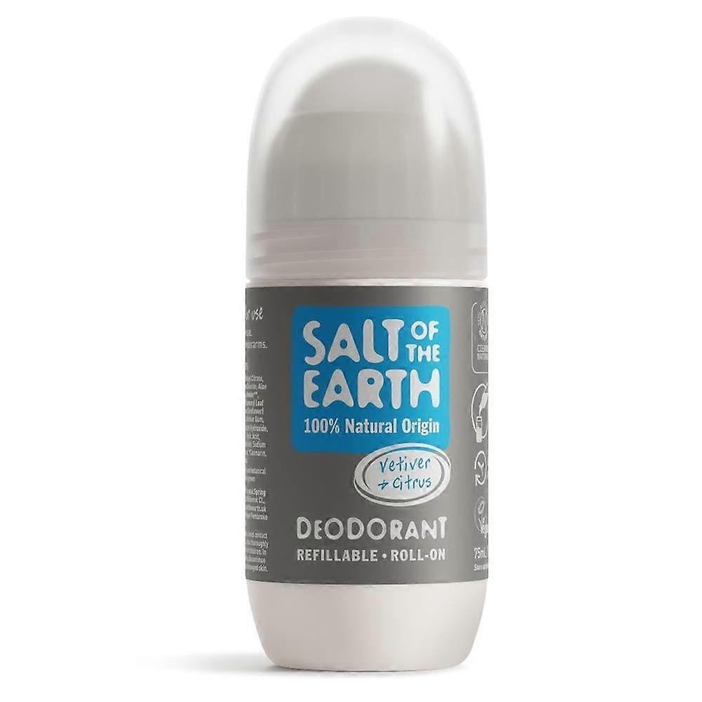 Salt Of the Earth Vetiver & Citrus Refillable Roll-On Deodorant 75ml