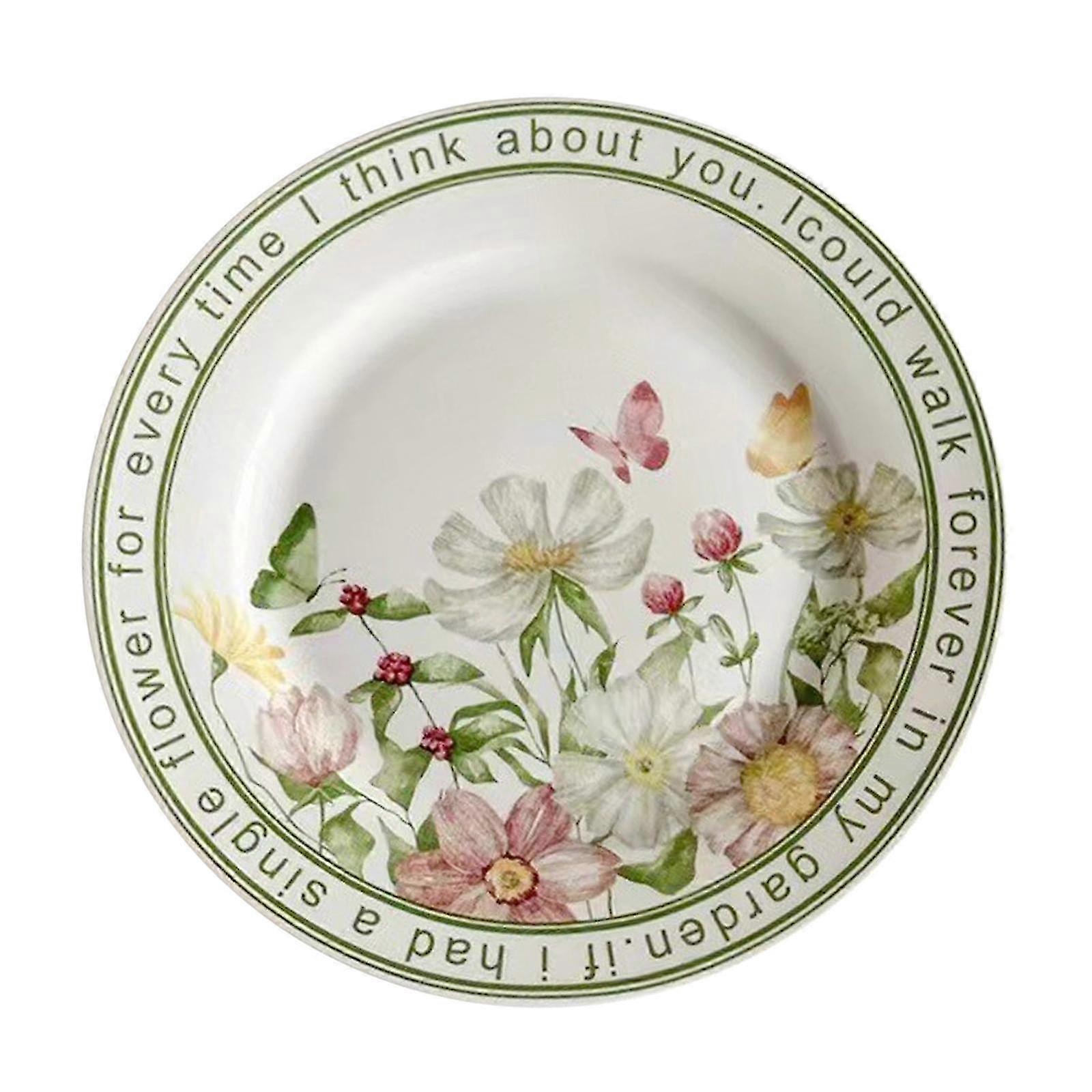 Elegant Porcelain Dinner Plate for Serving Snacks and Meals at Home Gatherings and Parties