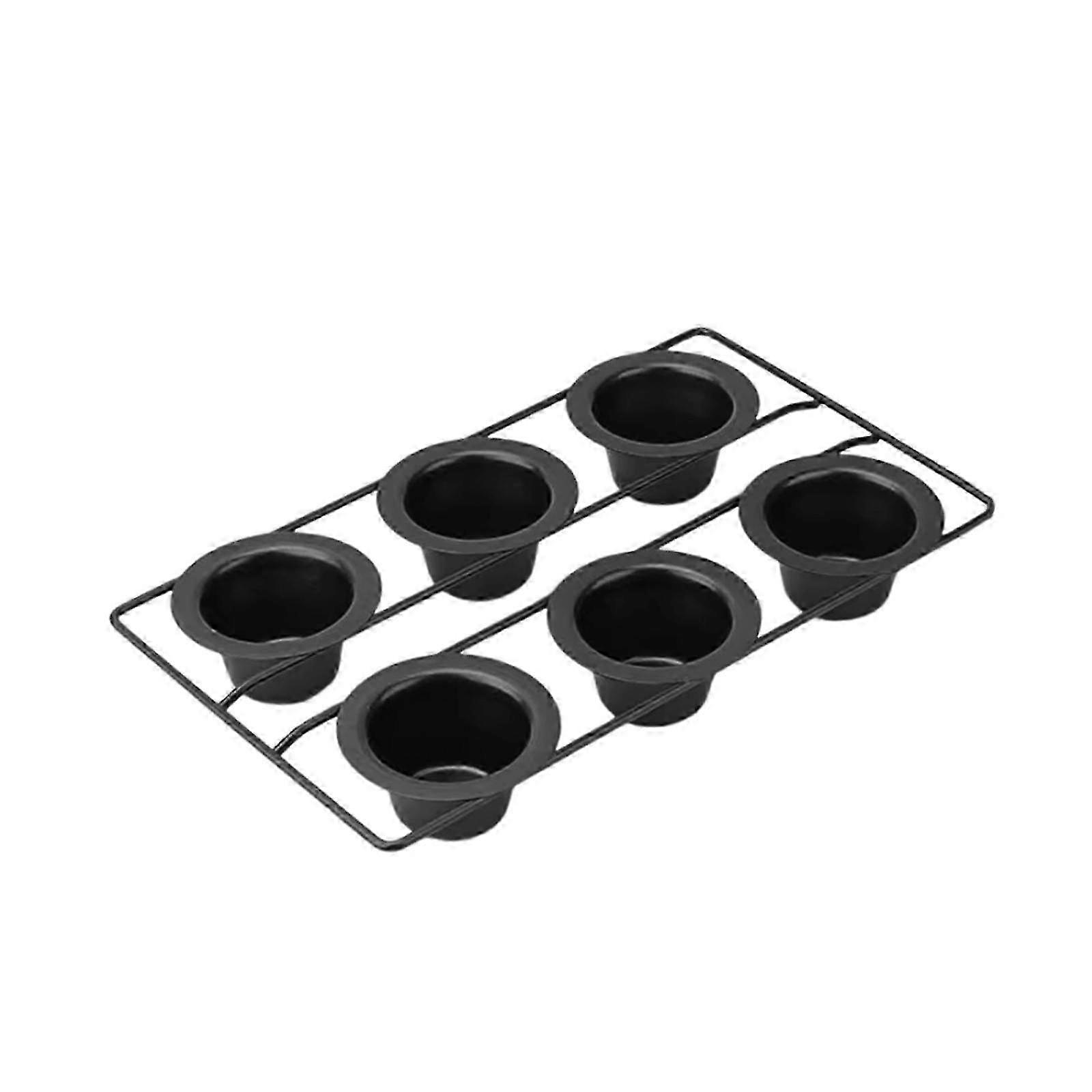 Non-Stick 6-Cup Popover Pan for Baking Perfect Holiday and Birthday Desserts in Your Kitchen
