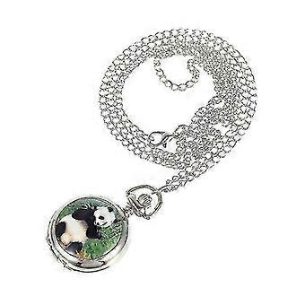45X3cm Relojes Unisex 1pc Adorable Panda Cadena Reloj Collar Decoración Niños Regalo de Recuerdo