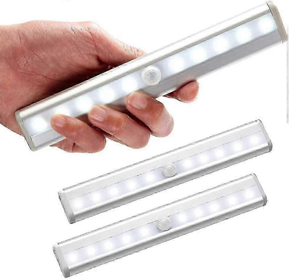 3 LED Motion Sensor Light, 10 LED Wireless Spotlight, Battery-Powered Closet Light