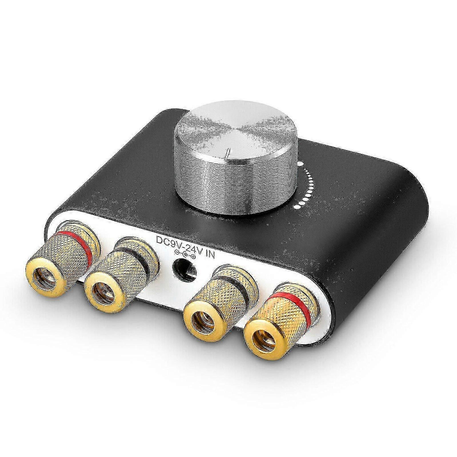 Bluetooth 5.0 Stereo Amplifier Receiver, 2-Ch Class D Mini Hi-Fi Amp with Wireless Streaming