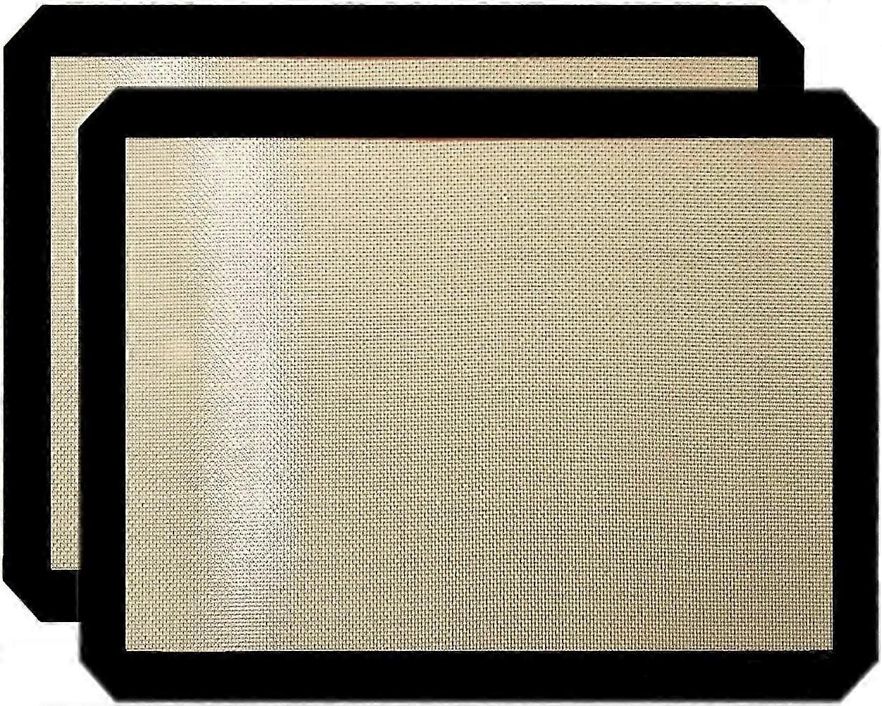 Premium Non-Stick Silicone Baking Mats for Toaster Ovens, Set of 2 Small Liners Ideal for Quarter Sheets (Dimensions 8.5 - 11.5)