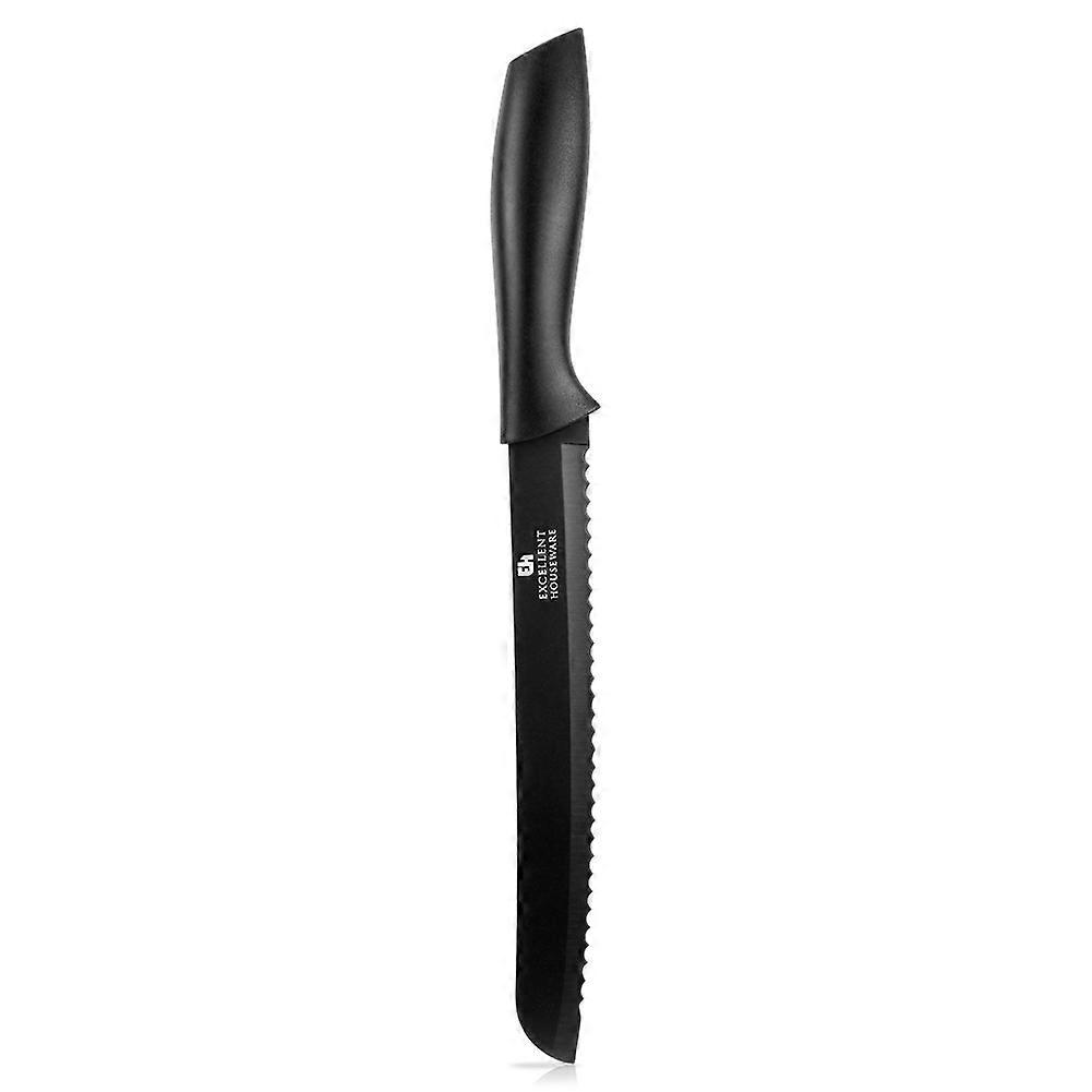 Brødkniv stål svart 32 cm