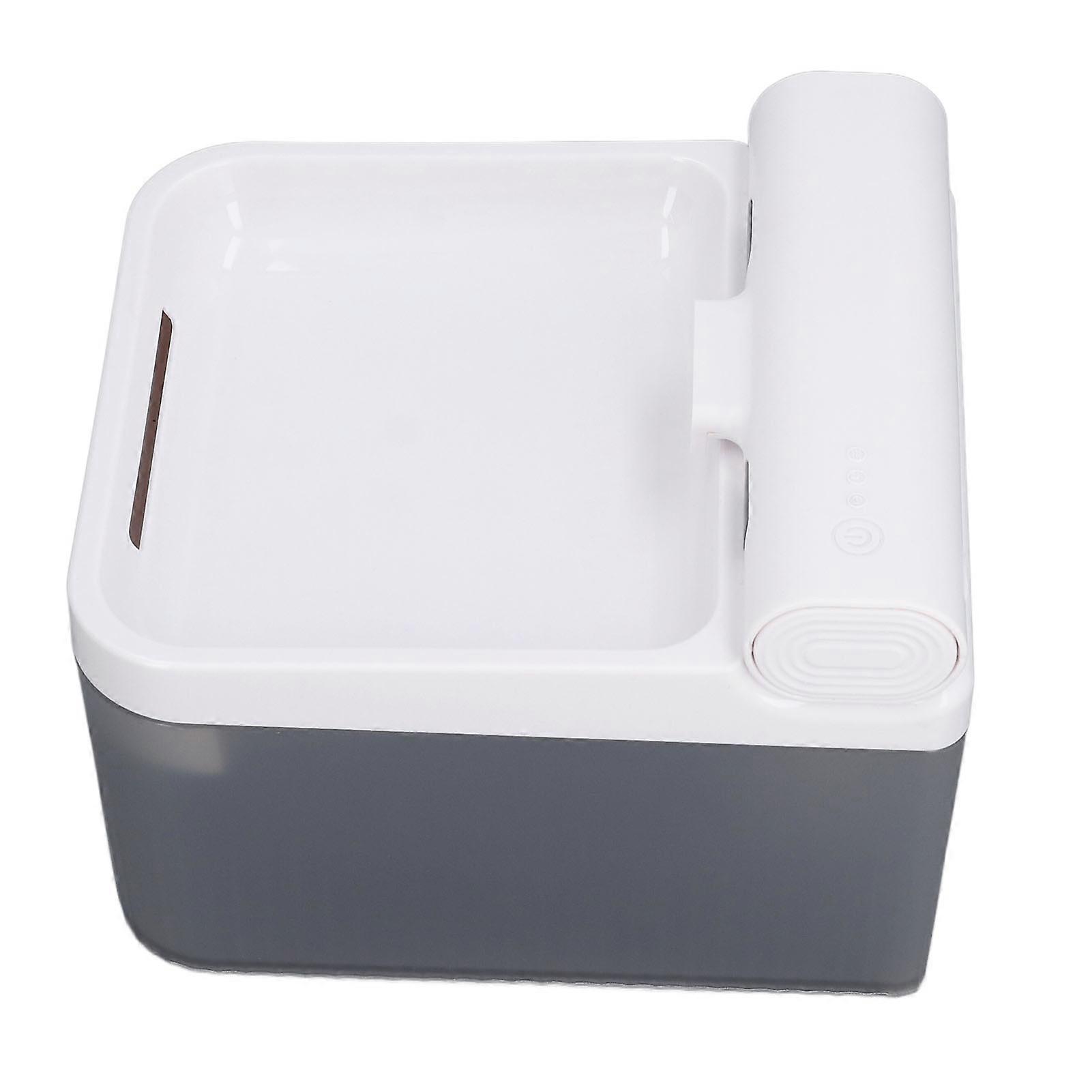 Cat Water Fountain Multifunction Quiet Infrared Induction Running Water Automatic Pet Water Dispenser for Indoor 4L Capacity Gray Basic 