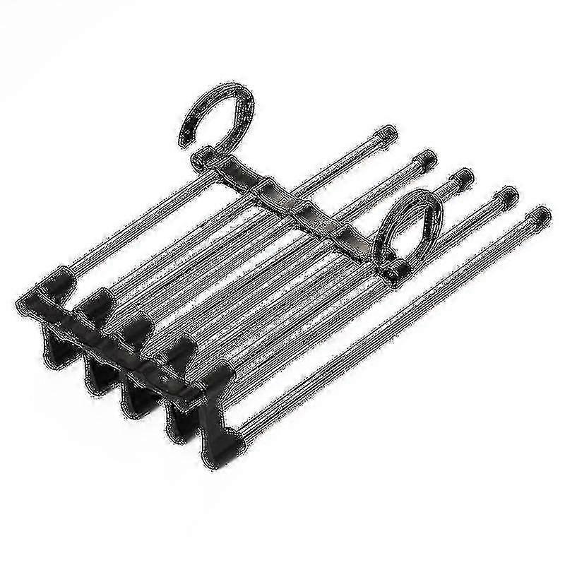 Space-Saving Stainless Steel Trouser Hangers