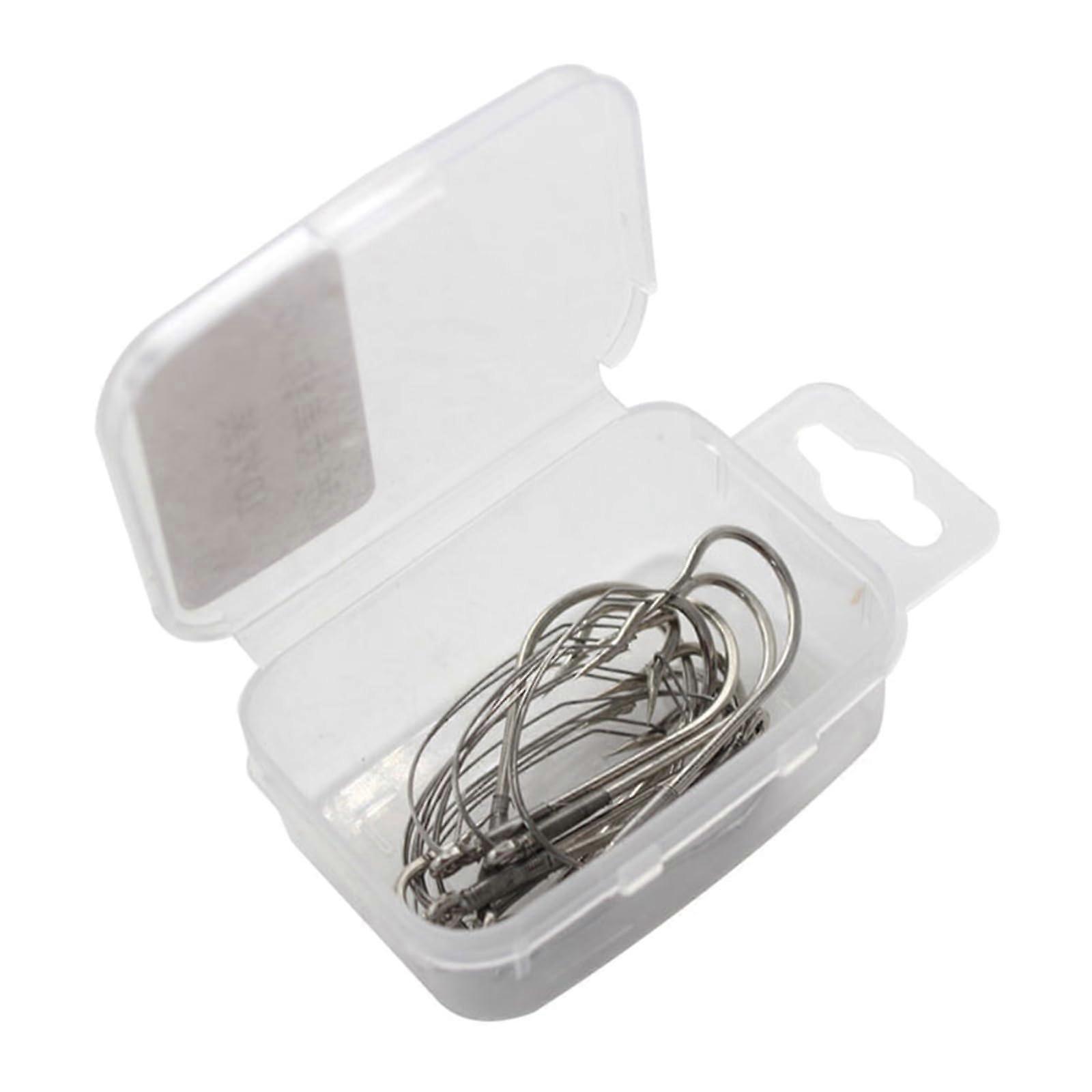 10 Pack Weedless Fishing Hooks Wacky Rig Long Neck Hooks for Freshwater and Saltwater Fishing Multi-Color Size Options