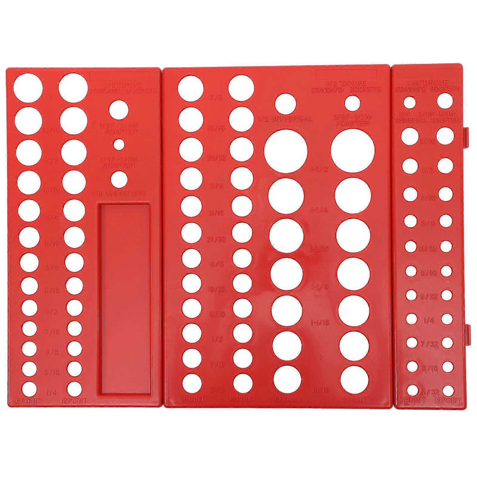 Tool Wall Organizer ABS Material Drive Socket Holders Organizers 3Pcs